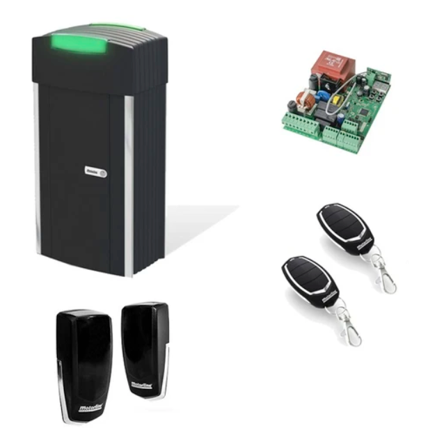 Automatismo instalado num portão de correr